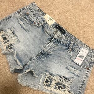 Blue Vintage Low Rise Shorts